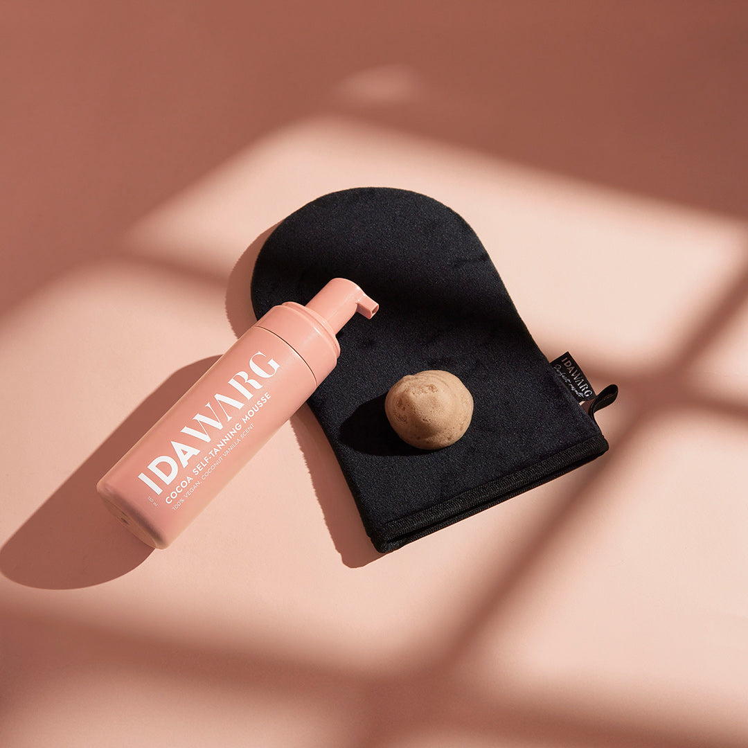 Cocoa SelfTanning Mousse & Luxurious Tanning Mitt IDA WARG Beauty